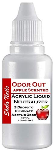 Sheba Nails Odor Out Acrylic Liquid Nuetralizer 1 2oz Apple Scent