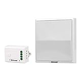 Wireless Lights Switch Kit, Breezesmile Remote Light Switch- No Wiring No Battery, Quick Create or Relocate On/off Switches for Lamps Fans Appliances, Self-Powered Switch Remote Control House Lighting