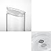 Zens Glass Storage Container with Lids, 37oz Clear Food Storage Jars Canisters with Airtight for Kitchen Pantry Cereal Coffee Beans, Cookies.1100ML