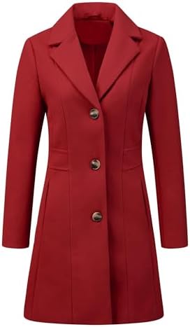womens wool dress coats Amazon.com: Kinghua Women's Double Breasted Winter Long Wool Pea Coat Overcoat (XS, Black) : Clothing, Shoes & Jewelry Amazon.com: APTRO Women's Winter Long
