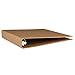 JAM PAPER Kraft 1 inch Binder - Natural Recycled Kraft 3 Ring Binder - Sold Individually