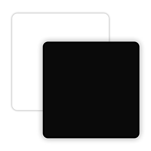 [New and Improved] Apex72 12''X12'' Non-Reflective and Reflective Black & White Acrylic Display Boards for Product Photography (Version 2.0)