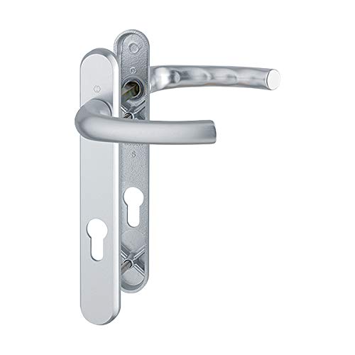 HOPPE Tokyo 92mm UPVC Lever Door Furniture 1710RH/3370N/3360N - 92mm Centres Silver