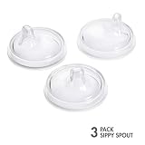 Boon, NURSH Silicone Sippy Cup Lid, 6 Months and up (Pack of 3)