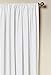 COTTON CRAFT White Curtain Window Panel Drapes - Set of 2 - Thick Cotton Duck Fabric Reverse Tab Top Window Treatment - Bonus Tie Backs - Clean Crisp Elegant Look - Bedroom Living Room - 50 W x 96 L
