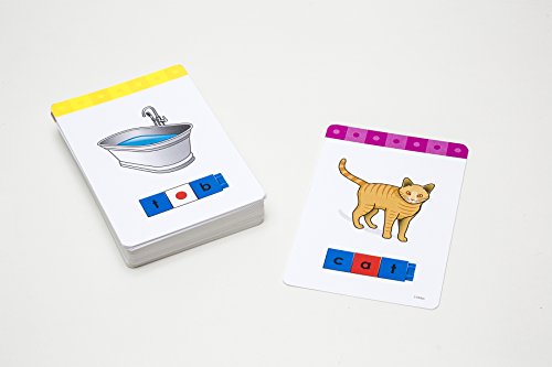 Didax Unifix Reading: Early Phonics Word-Building Cards, Multicolor