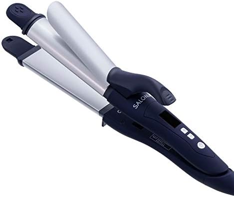 SALONIA サロニア 2WAYストレート&カールヘアアイロン ネイビー 32mm アイロン 家電 美容 美容家電 ヘアケア プロ仕様220℃ SL-002ANV