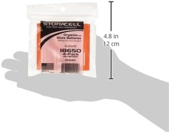 Storacell Powerpax 18650 Battery Caddy, Orange, 4-Pack - Image 5