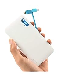 eLusefor Cargador de cartera ultraportátil: banco de energía para Apple iPhone y accesorios Bluetooth [5000 mAh] batería externa delgada