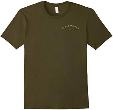 Men's Fieldworks Supply Company logo shirt Large Olive