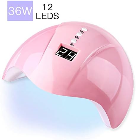 WEVILI 36W LED Lamp For Nail With LCD UV Lamp For Gel Nails Polish Nail Dryer For Manicure Sun Light 30s/60s/99s USB Connector