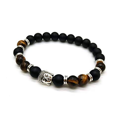 Amazon.com: BATOP New Lava Stone Buddha Bracelet red Blue ...