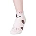 Boring Face Animal Socks (Onesize, 5 Pairs)
