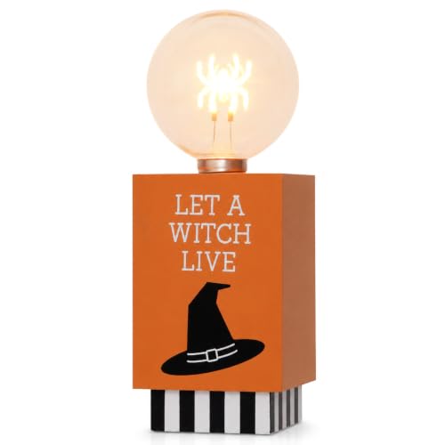 Halloween Decorations Indoor Light Up Witch Hat Sign Halloween Desk Decor at Amazon