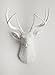 White Faux Taxidermy The Templeton White Faux Deer Wall Sculpture