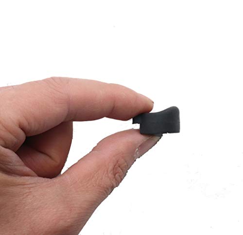 Timiy 10Pcs Rubber Clarinet Thumb Rest Cushion Finger Pretector Clarinet Practice Accessories (Black) - Thumbnail 4