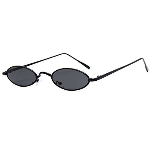 Armear retro oval colored slim fit sunglasses small met…
