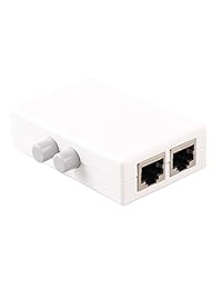e sds 2 Port Mini Switch Selector 2 en 1 de Red RJ45 OUT o 1 en 2 Out 10   100 m