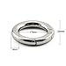 JCBIZ 6pcs Zinc Alloy Round Spring Snap Hooks Clip DIY Accessories for Handbag Purse Shoulder Strap Key Chains,17mm/0.67in Inner Diameter Circle Metal Key Ring Buckle(Silver)