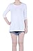 Favelem Women's 3/4 Sleeve Comfy Loose Fit Side Slit Short Tunic Top T Shirts