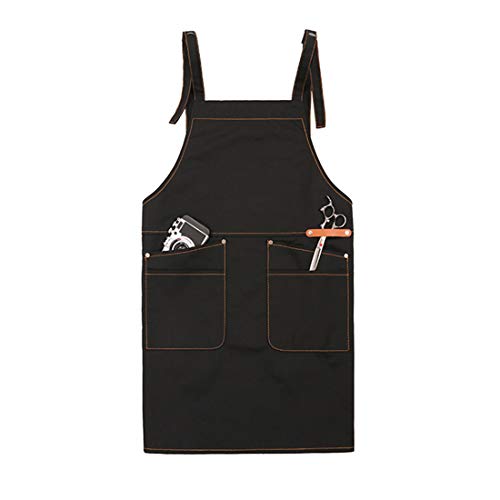 Jiyaru Adult Apron Chef Uniform with Pocket for Kitchen Restaurant Grill Workwear