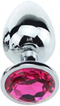 Super Quality Stainless Steel Plug Anales Shaped 3D Diamond Jewelry Men