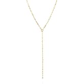 14k Gold Filled Delicate Lariat Y Necklace Chain - Designer Handmade short Layered Necklace - Length 15 + 2 inch Extender