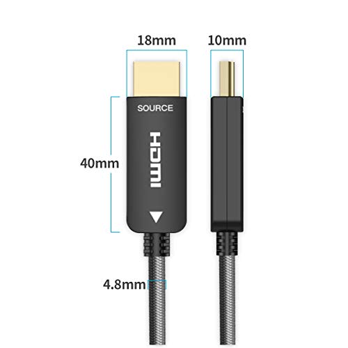 ایگرد | قیمت و خرید BIFALE Fiber HDMI 2.0b Cable 25ft 4K HDR 60Hz with PET  Braided and TPE Jacket, Support ARC, HDCP2.2, 18GBps, Compatible with Apple  TV, Roku, Xbox, PS4, Projector