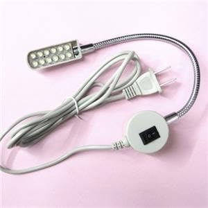 12 Bulb LED Sewing Machine Working Light Lamp With Magnetic Base &amp; AC Plug