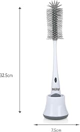 Nuby Newborn Bottle Cleaning Brush Dual Brush with Stand White view 8