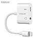 EIGELIU Headphone Jack Adapter Cable Car Charger Dongle AUX Audio Jack Earphone Extender Jack Stereo Cable (White) primary
