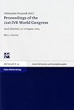 Proceedings of the 21st IVR World Congress, Lund, Sweden, 12-17 August, 2003, Peczenik, Aleksander, 3515084835