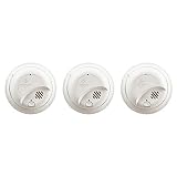 First Alert BRK 9120B-3 Hardwired Smoke Alarm with Backup Battery, 3 Pack, White