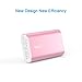 5200mAh Portable Charger, iXCC Power Bank External Battery with Aluminum Shell for iPhone, iPad, Samsung Galaxy and Other Smart Devices - Pink