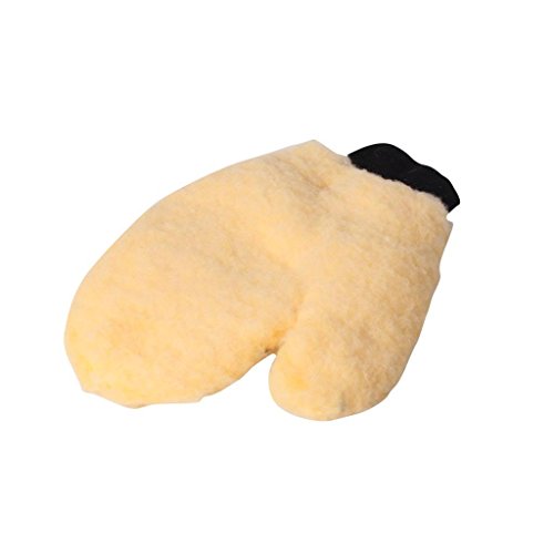 ZFE Synthetic fiber Sheepskin Wash Mitt: Super Soft Car Washing Glove Pack of 1pcs