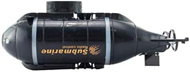 WSAN Remote Control Boat, 2 Color Optional Mini Remote Control Nuclear Submarine Channel Wireless Remote Control Boat Rechargeable Boat Electric Nautical Model, Radio Remote Control Boat,Black