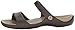 crocs Women's Cleo V Flat Sandal, Espresso/Mushroom, 8 M US