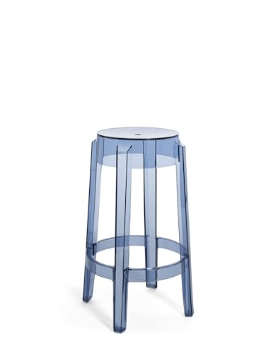 Kartell Charles Ghost, Barhocker, 2 Stueck, H 65 cm, Puder