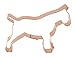 Bull Terrier Dog Breed Cookie Cutter 4.5 X 3.5 inches - Handcrafted Copper Cookie Cutter by The Fussy Pup