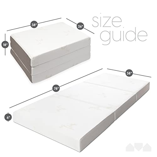 Milliard TriFolding Memory Foam Foldable Memory Foam Mattress with