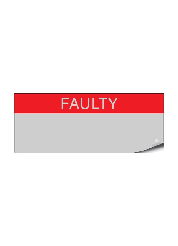 Faulty - Aluminium Foil 38mm x 15mm Labels Stickers - Price per Pack of 140 Labels (P/NO. 7928295AMZ)