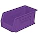 Akro-Mils 30230 11-Inch by 5-Inch by 5-Inch Plastic Storage Stacking Hanging Akro Bin, Purple, 12-Pack