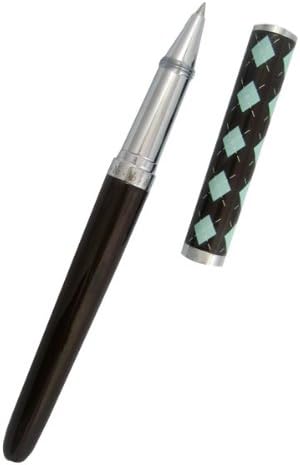 Brown Argyle Rollerball Pen