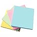 Masstimo Sticky Notes, Easy Post 12 Pads/Pack, 100 Sheets/Pad, 3 inch X 3 inch, Squares 4 Colors Child Fresh