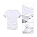 10PCS White Sublimation Blanks T-Shirts Christmas DIY T-Shirts for Women & Men