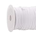 Mandala Crafts Maxi Piping Trim, Double Fold Bias Tape, Welting Cord from Cotton Polyester for Sewing, Trimming, Upholstery (White, 2.5mm 0.5 inch 55 Yards)