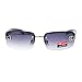 CG Eyewear Womens Luxury Diva Rectangular Rimless Designer Sunglasses