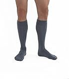 JOBST Activewear 20-30 mmHg Knee High Compression Socks, Medium, Steel Grey