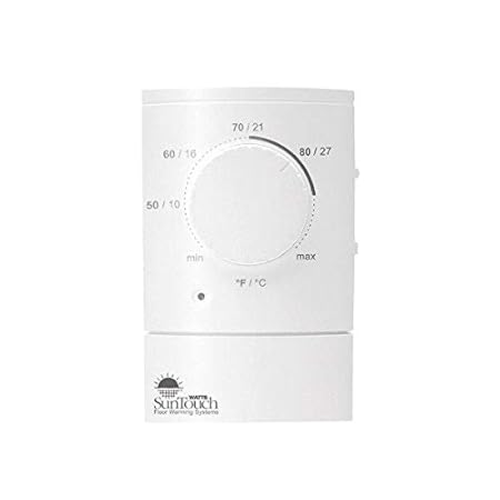 Suntouch Dial Non Programmable Floor Heat Thermostat 120 240 Dual