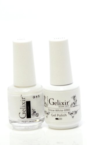 Gelixir matching color gel & nail lacquer Snow White -090